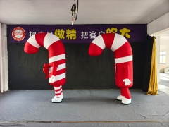 Giant Inflatable Lollipop & Candy Cane Puppeteer Costume for Commercial Display & Exhibition, Durable Advertising Inflatable