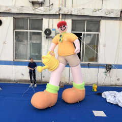 Giant Inflatable Cartoon Gardener Mascot for Commercial Display & Exhibition, Durable Advertising Inflatable