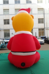 Giant Inflatable Christmas Bear Mascot for Commercial Display & Exhibition, Durable Advertising Inflatable