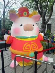 Giant Custom Inflatable Fortune Pig Mascot, Durable Advertising Inflatable for Spring Festival & Mall Decoration