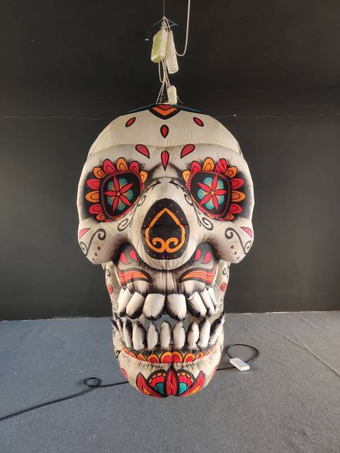 Custom Made Inflatable Day of the Dead Skull, Personalized Advertising Inflatable for Commercial Display & Mall