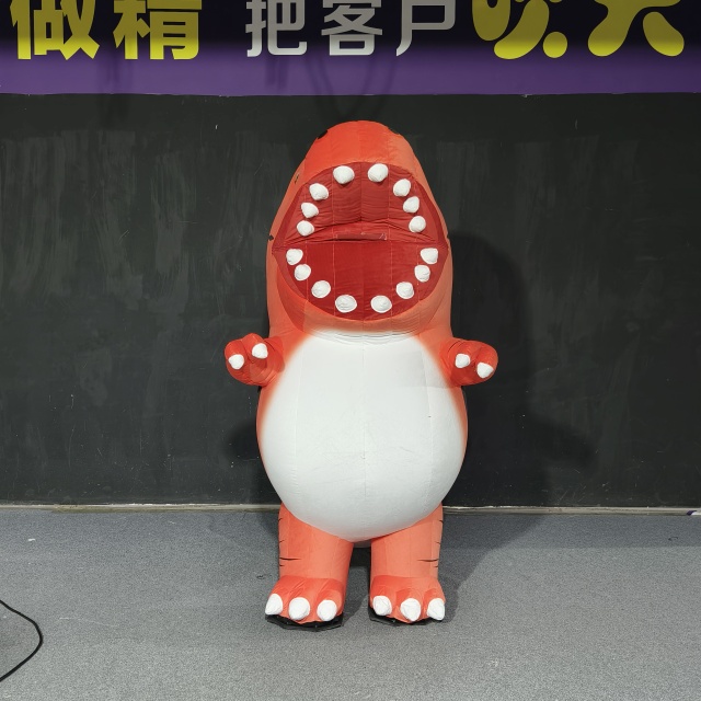 Inflatable Dinosaur Costume Halloween Adult Outdoor Promotion with Built-In Fan for Parade