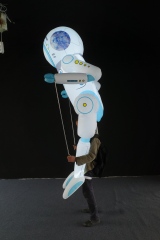 Giant Inflatable Astronaut Puppeteer Costume, Durable Space Themed Advertising Inflatable for Event