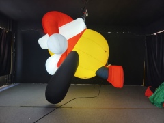 Giant Inflatable Santa Claus Mascot for Commercial Display & Exhibition, Durable LED Advertising Inflatable