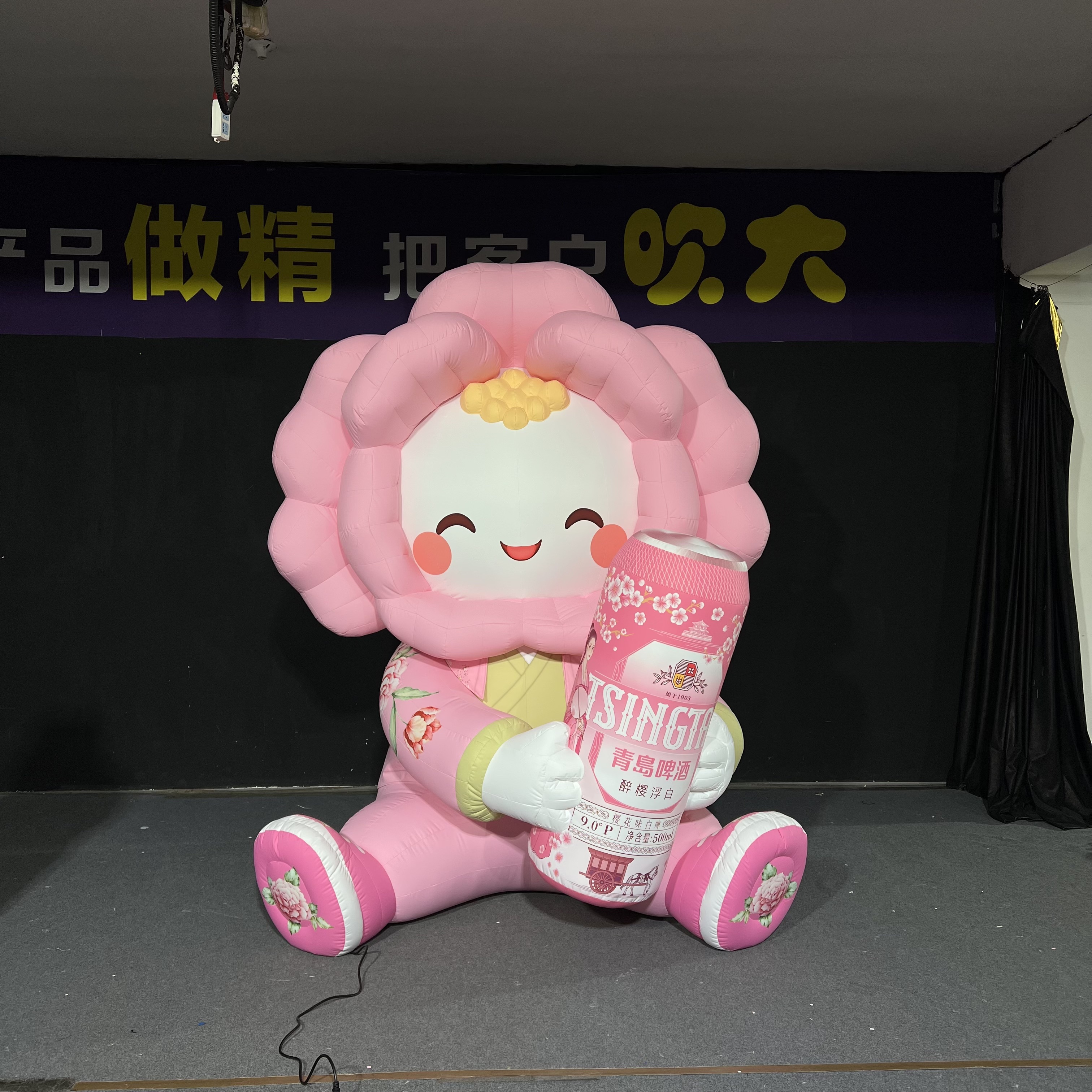 Outdoor Giant Inflatable Illuminated Flower Figure, Promotional Inflatable Model for Bar Event & Mall Display
