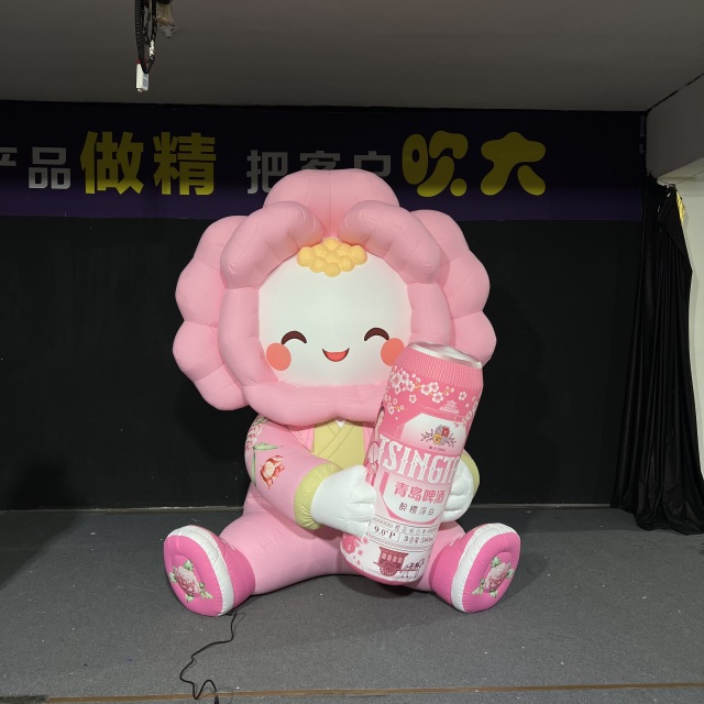 Outdoor Giant Inflatable Illuminated Flower Figure, Promotional Inflatable Model for Bar Event & Mall Display