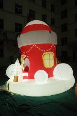 Custom Made Inflatable Festive Cabin, Personalized Advertising Inflatable for Commercial Display & Branding