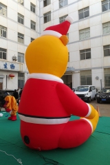 Giant Inflatable Christmas Bear Mascot for Commercial Display & Exhibition, Durable Advertising Inflatable