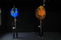 OEM Custom Inflatable Rainbow Fish Puppet, Commercial Grade Advertising Inflatable for Event Performance