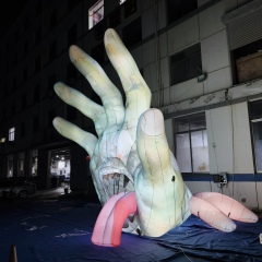 High Quality Inflatable LED Monster Hand, Heavy-Duty Advertising Inflatable for Outdoor Long-Term Display