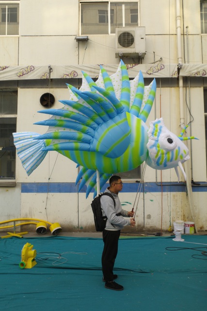 Giant Inflatable Lionfish Parade Puppet, Durable Advertising Inflatable for Ocean Themed Event