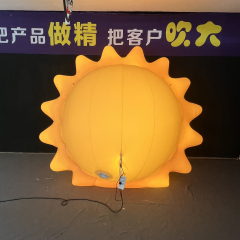 Giant Inflatable Sun Mascot for Commercial Display & Exhibition, Durable Advertising Inflatable