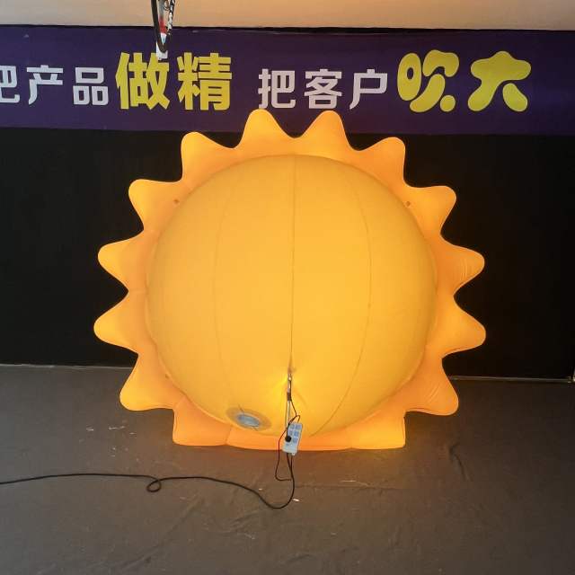 Giant Inflatable Sun Mascot for Commercial Display & Exhibition, Durable Advertising Inflatable