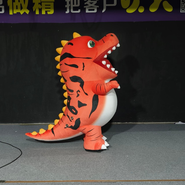 Inflatable Dinosaur Costume Halloween Adult Outdoor Promotion with Built-In Fan for Parade
