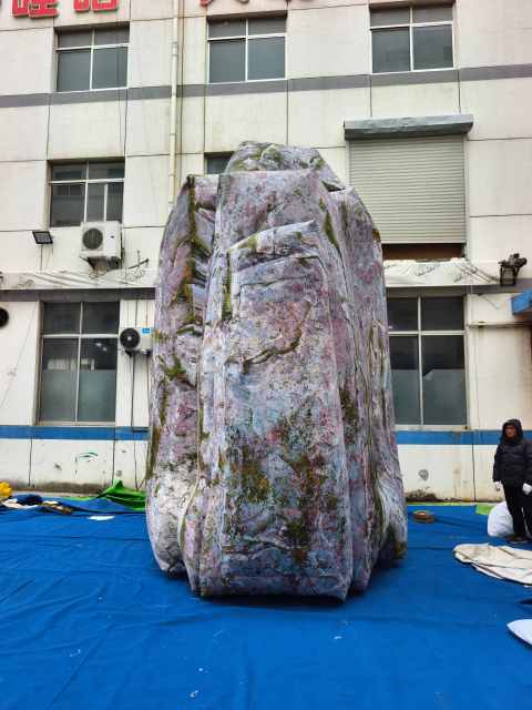 Custom Inflatable Mossy Stone Egg Costume for Adult, Realistic Rock  Mascot for Event Decoration