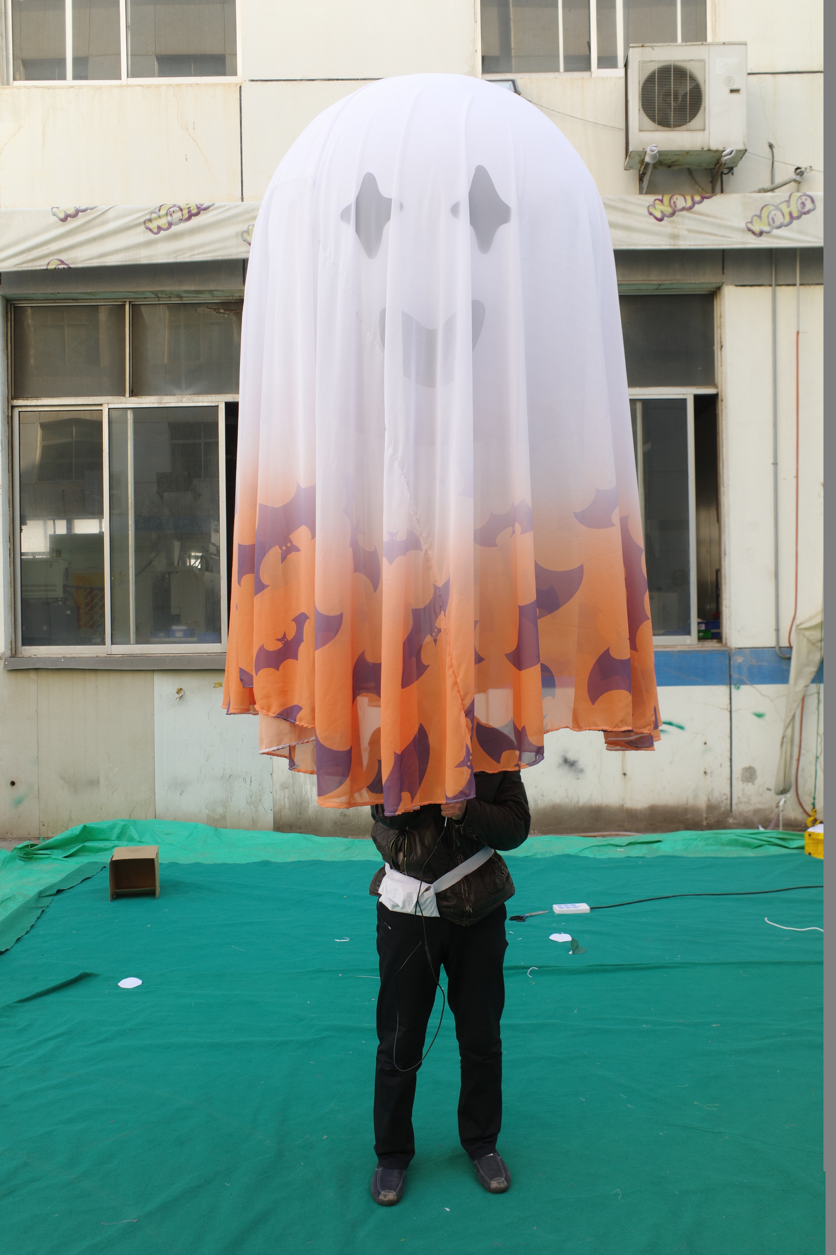 Inflatable Spooky Ghost Parade Prop, Promotional Blow up Inflatable for Halloween & Parade