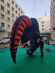 Giant Inflatable Demon Skull with Horns for Halloween, Durable Hanging/Standing Advertising Inflatable