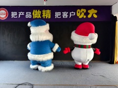 Giant Inflatable Santa Claus & Snowman Mascot for Commercial Display & Exhibition, Durable Christmas Advertising Inflatable