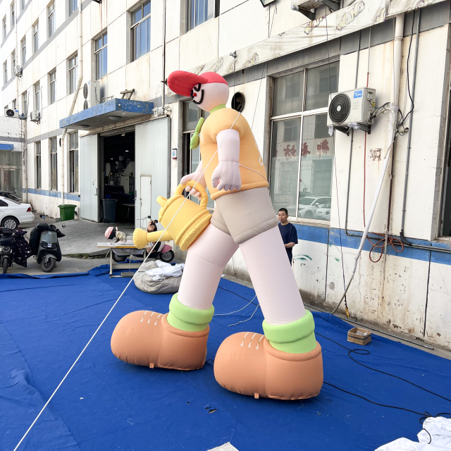 Giant Inflatable Cartoon Gardener Mascot for Commercial Display & Exhibition, Durable Advertising Inflatable