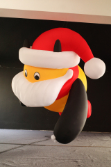 Giant Inflatable Santa Claus Mascot for Commercial Display & Exhibition, Durable LED Advertising Inflatable