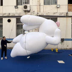 Custom Made Inflatable Cartoon Bunny Installation, Personalized Advertising Inflatable for Commercial Decoration & Exhibition