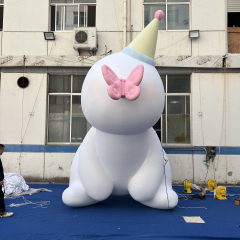 Custom Made Inflatable Cartoon Bunny Installation, Personalized Advertising Inflatable for Commercial Decoration & Exhibition