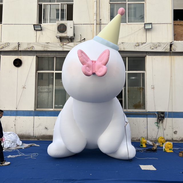 Custom Made Inflatable Cartoon Bunny Installation, Personalized Advertising Inflatable for Commercial Decoration & Exhibition