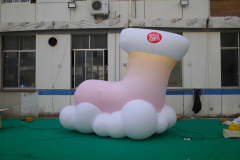 Wholesale Large Inflatable Christmas Stocking, Bulk Advertising Inflatable for Christmas Carnival & Amusement Park