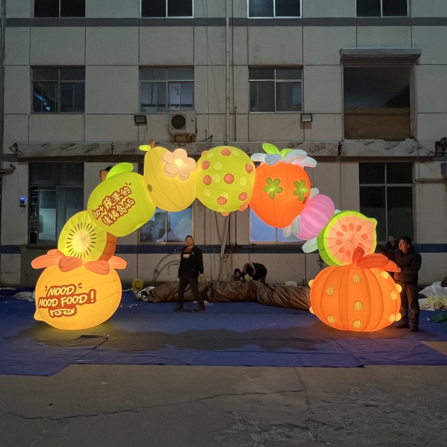 Outdoor Decoration Inflatable Fruit Arch Giant Inflatable Flower Archway for Party  Decoration