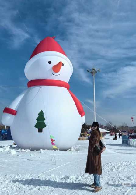 Giant Custom Inflatable Snowman, Durable Advertising Inflatable for Christmas & Mall Decoration