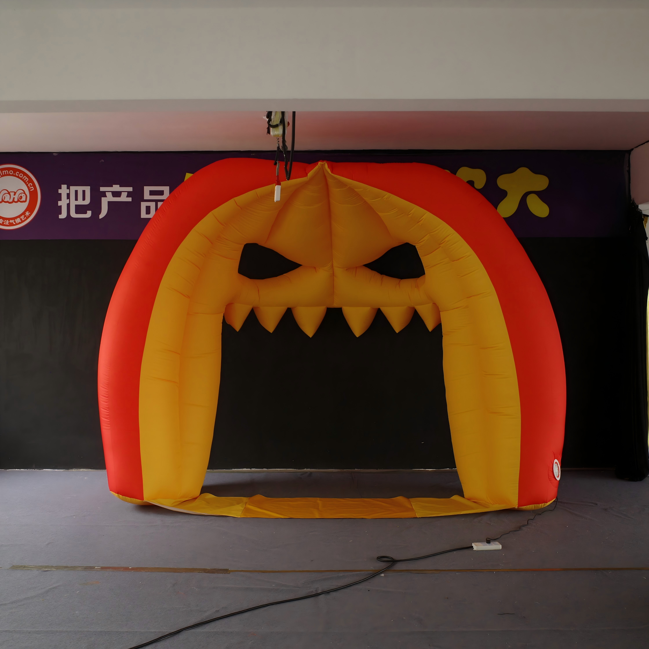 Giant Inflatable Halloween Monster Mouth Arch, Durable Hanging Advertising Inflatable