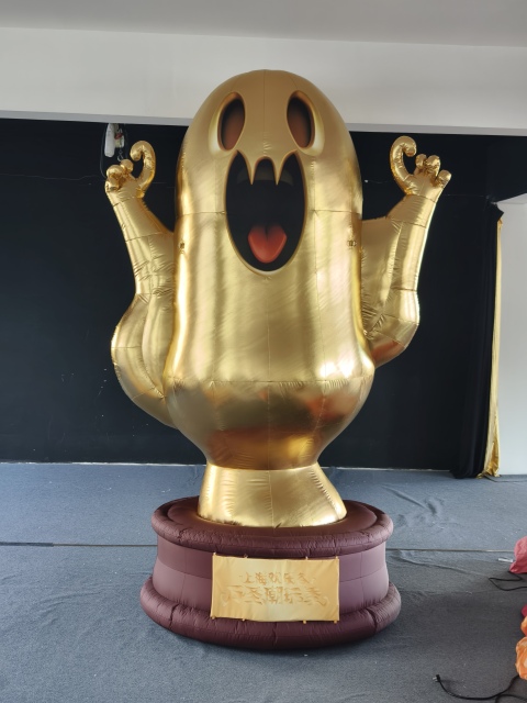 Custom Made Inflatable Halloween Ghost Trophy, Personalized Advertising Inflatable for Commercial Display & Mall