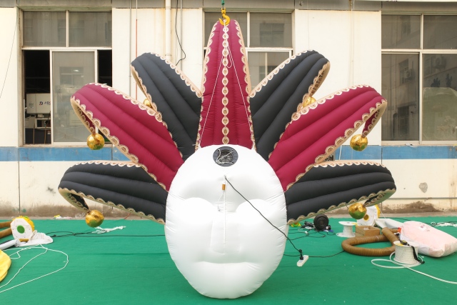 Giant Inflatable Venetian Jester Mask for Carnival, Durable Free-Standing Advertising Inflatable