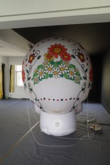 Wholesale Large Inflatable Skull Arch, Bulk LED Inflatable for Halloween Carnival & Amusement Park