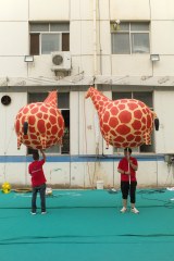 OEM Custom Handheld Inflatable Giraffe, Commercial Grade Inflatable for Carnival & Parade
