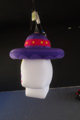 Giant Inflatable Sugar Skull with Sombrero for Day of the Dead, Durable Hanging Advertising Inflatable