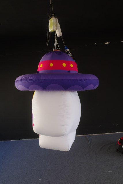 Giant Inflatable Sugar Skull with Sombrero for Day of the Dead, Durable Hanging Advertising Inflatable