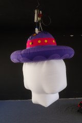 Giant Inflatable Sugar Skull with Sombrero for Day of the Dead, Durable Hanging Advertising Inflatable