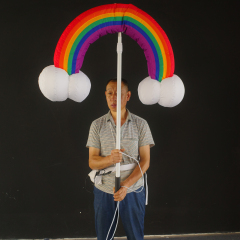 Premium Custom Rainbow Themed Inflatable, Long-Lasting Advertising Inflatable for City Parade & Pride Event