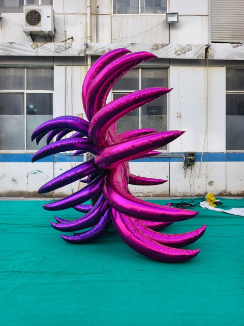 Customized Inflatable Metallic Flower Model, Advertising Inflatable for Commercial Decoration & Show