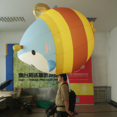 Cartoon Shark Bee Inflatable Mascot, Promotional Advertising Blow up Inflatable for Festival & Meme Event