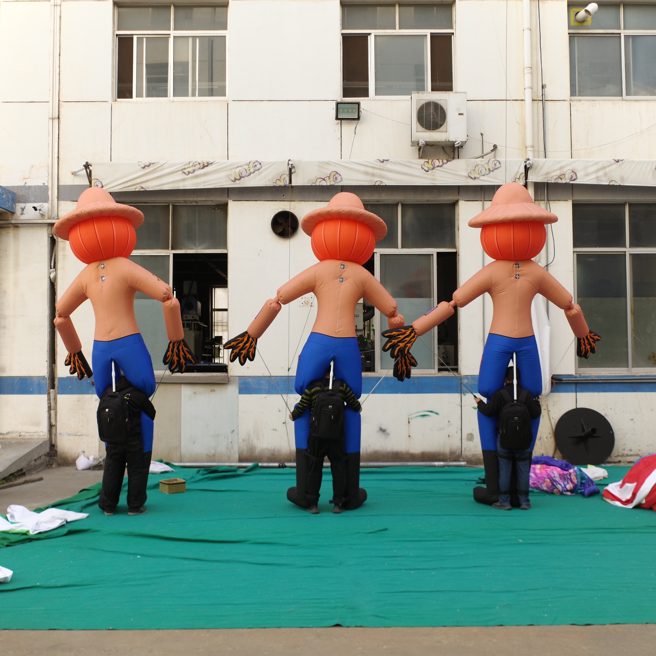 Customized Inflatable Halloween Scarecrow Parade Costume, Advertising Inflatable for Themed Events & Haunted House