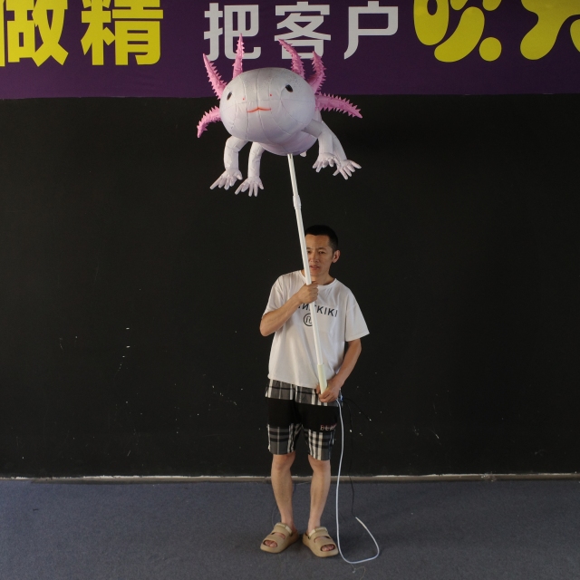 Customized Inflatable Axolotl Parade Prop, Advertising Inflatable for Themed Events & Performance