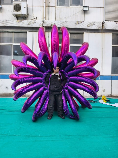 Customized Inflatable Metallic Flower Model, Advertising Inflatable for Commercial Decoration & Show
