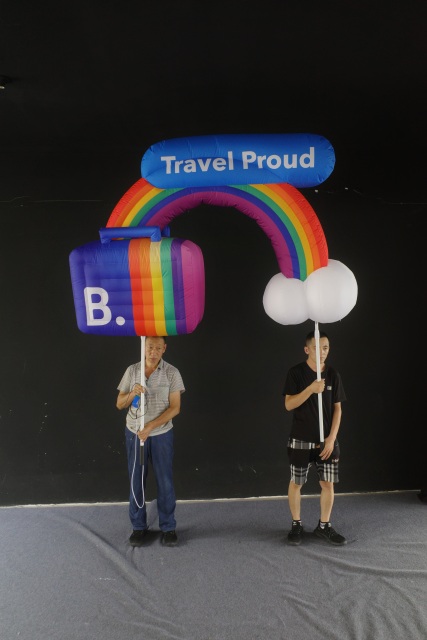 Professional Large Inflatable Rainbow Prop, Premium Advertising Inflatable for Commercial Exhibition & Promotion