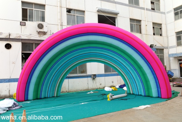 Customized Inflatable Rainbow Arch, Advertising Inflatable for Commercial Decoration & Photo Booth