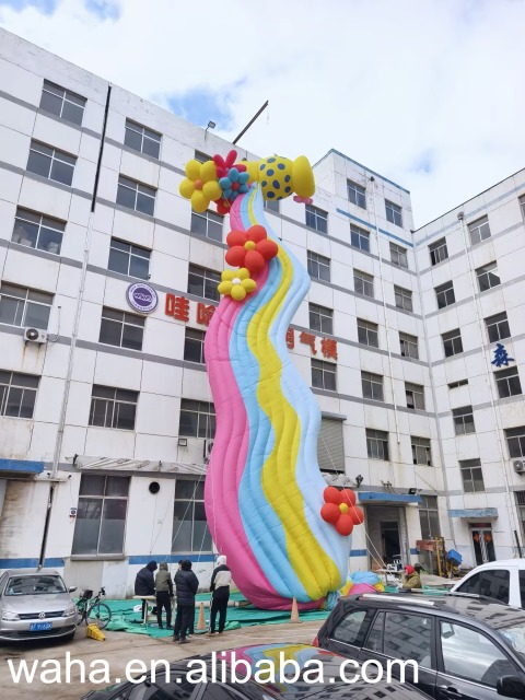 Premium Custom Colorful Floral Art Inflatable, Long-Lasting Advertising Inflatable for Mall & Public Art Project