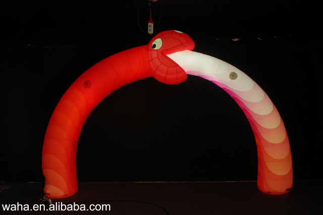 Customized Inflatable Snake Arch, Advertising Inflatable for Holiday Parade & Commercial Decoration