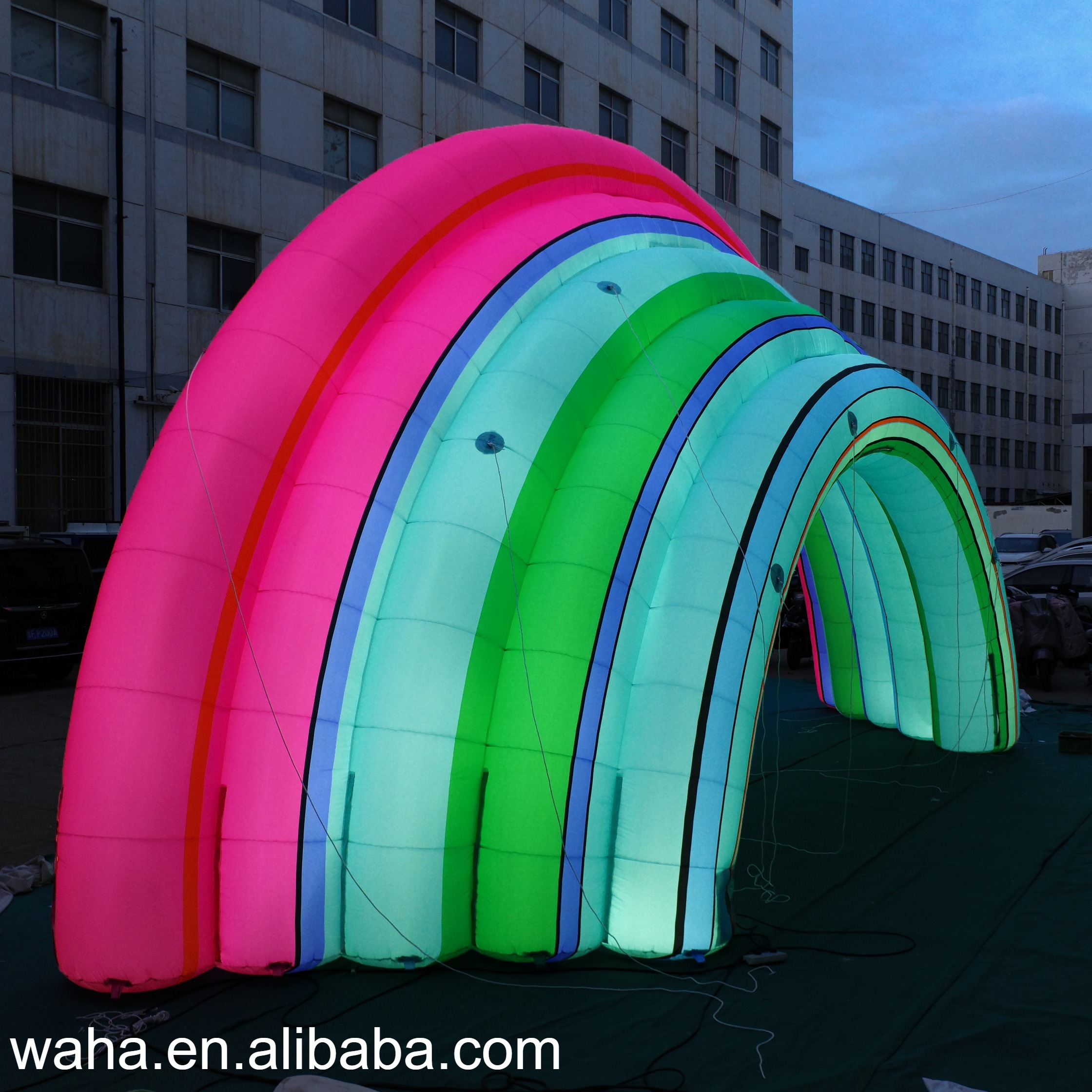 Customized Inflatable Rainbow Arch, Advertising Inflatable for Commercial Decoration & Photo Booth