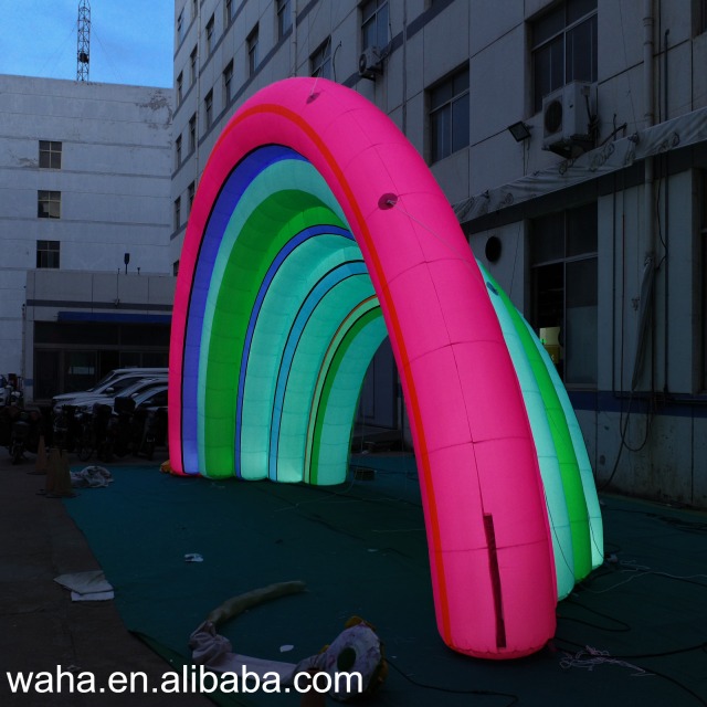 Customized Inflatable Rainbow Arch, Advertising Inflatable for Commercial Decoration & Photo Booth